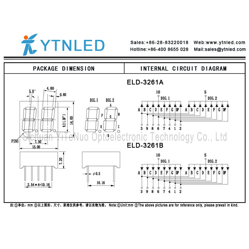 Taispeántas LED Seat 0.36 orlach 2 dhigit dearg, feadán digiteach