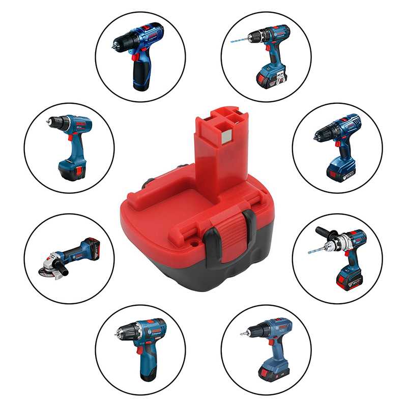 Pacáiste Cadhnraí Cumhachta Ni-Cd Athsholáthair 12V 1700mAh do Bosch BAT045, BAT049