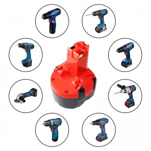 Pacáiste Ceallraí Uirlisí Athsholáthair Uirlisí Cumhachta Ni-Cd 7.2V 2000V 2000mAh do Bosch 2 607 335 587, 2 607 335 766