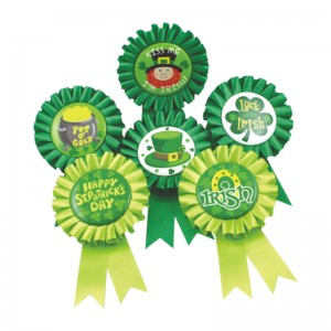 Gradam Faisean Suaitheantas Bioráin Phlaisteacha Suaitheantais Phlaisteacha Ribbon na Síne le haghaidh cóisir lá breithe