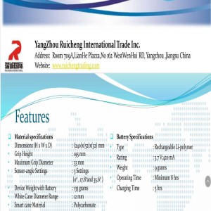 bata siúil alúmanaim cána bata do dhaoine dalla