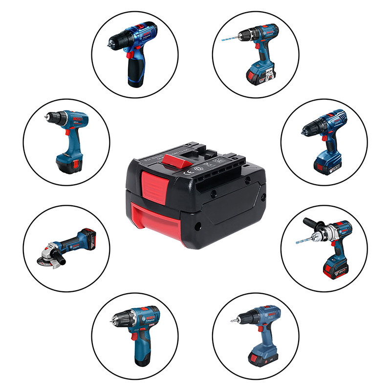 Li-ion 14.4V 3000mAh BAT607, Cadhnraí Uirlis Cumhachta Athsholáthair BAT614 Bosch