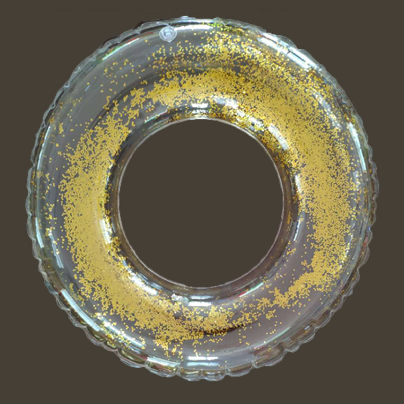 Ring Snámha Glitter Trédhearcach Inséidte Do Pháistí