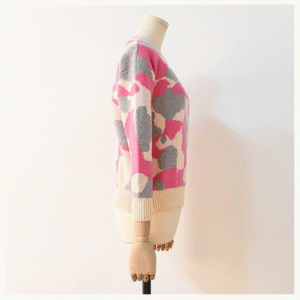 Cumaisc Stól-Olann Chóiré Cumaisc Snoite Suimiúil Jacquard Cniotáil Inis Meáin