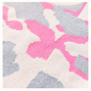 Cumaisc Stól-Olann Chóiré Cumaisc Snoite Suimiúil Jacquard Cniotáil Inis Meáin