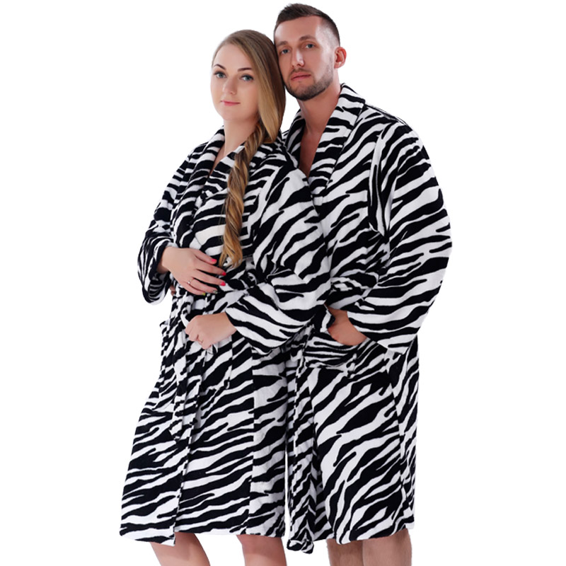Róbaí Rince Coral do Dhaoine Fásta Fir mBan Folcadáin Lánúin Pajamas