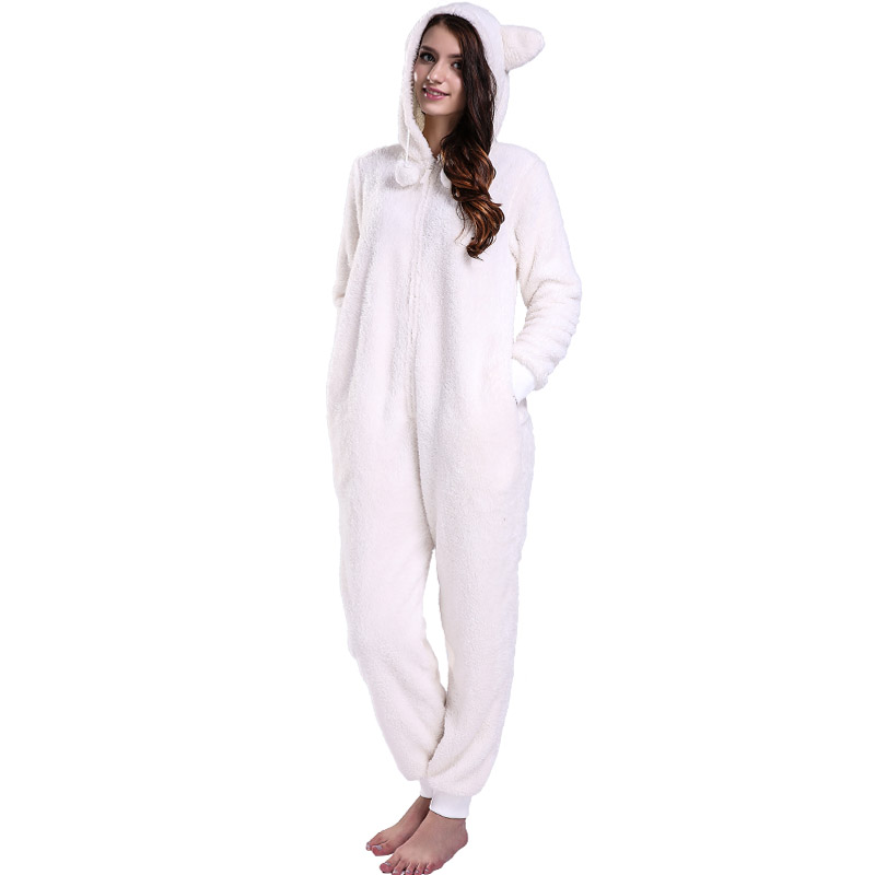 Uachtar na mBan Onesie Pajamas cochall le cluasa ainmhithe