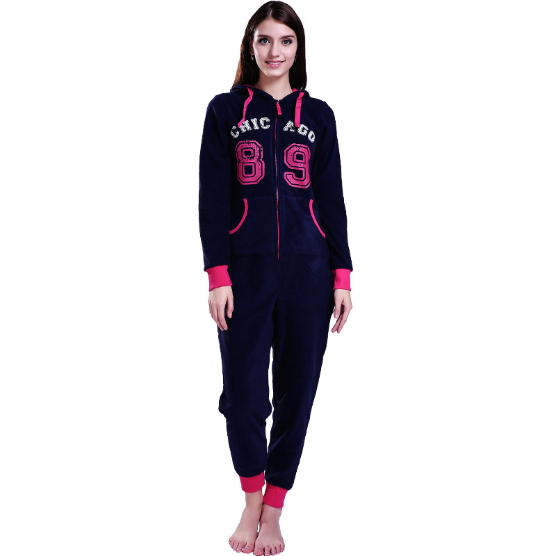 Daoine Fásta Microfiber lomra cáisithe Onesie cochallta Socruithe Pajama do Mhná