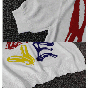 2018 Saincheaptha Jacquard LOVE Geansaí Gearr-Ghearrthóga Samhraidh Cló