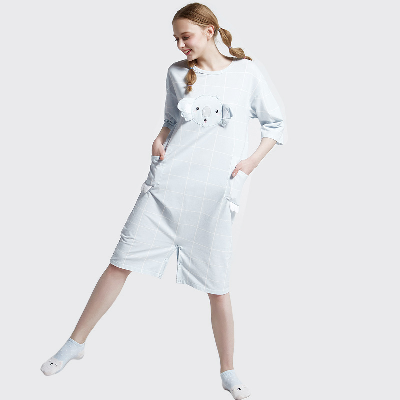 Mná Onesie Clóite Socraigh Pajamas Bróidnéireacht Cadáis Jersey