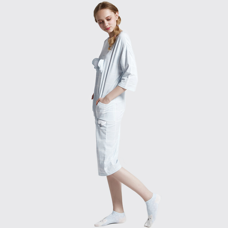Mná Onesie Clóite Socraigh Pajamas Bróidnéireacht Cadáis Jersey