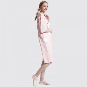 Socraigh na mBan Onesie Pink Clóite Pajamas Pajamas Bróidnéireacht