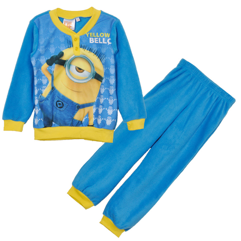 Buachaillí Clóite Pajamas Cartún Microfiber lomra Cartoon