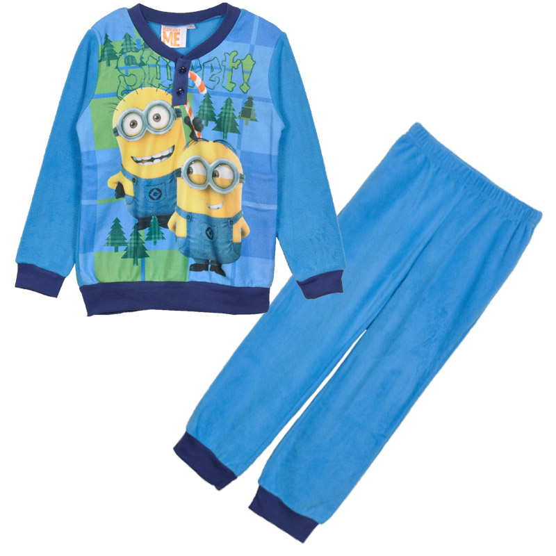 Buachaillí Clóite Pajamas Cartún Microfiber lomra Cartoon