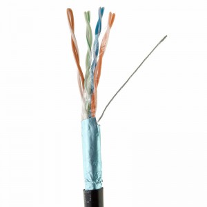 Cábla Ethernet CAT5E Cábla faoi Sciath (FTP) Ardaithe