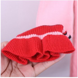 Flare Tiubh olla Gheimhridh gúna geansaí Ban Mná Fada Striped