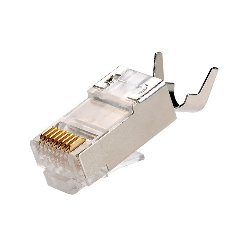 RJ45 Nascóirí CAT7 Crimp Ethernet Nascóirí STP Modúlach