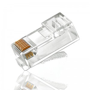 CAT5E CAT5E CAT6 nascóir 8P8C UTP plátáilte ceann criostail Ethernet