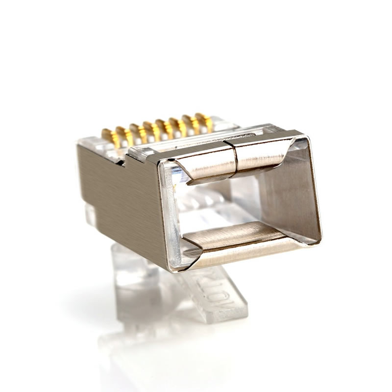 RJ45 nascóirí CAT5E CAT6 Crimp nascóirí Ethernet STP 8P8C Breiseáin Ceann Crystal Modúlach