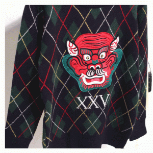 Aghaidh teolaí ar an dramh-phéisteáil ríomhairí tiubh geimhridh cniotáilte geansaí geansaí