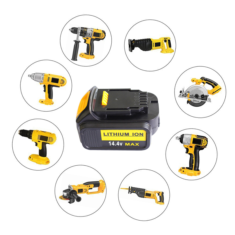 Li-14 14.4V 4000mAh In ionad Cadhnraí Druileáil gan sreang do Dewalt DCB140