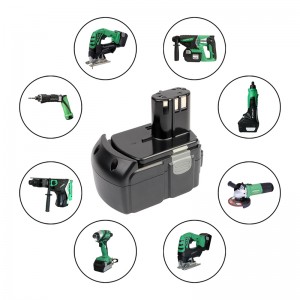 Uirlisí gan sreang ar líne Cadhnraí Siopa 18V 3000mAh Battery Li-ian le haghaidh Hitach BCL1830, EBM1830
