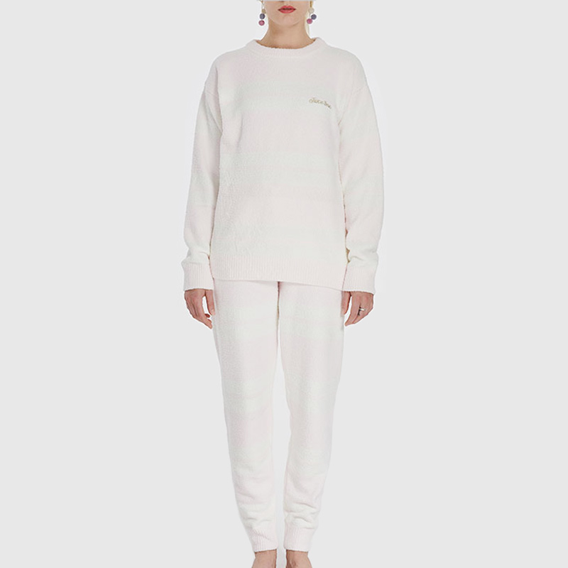 Socraigh Pajamas Stripe Microfiber lomra leaisteacha na mBan