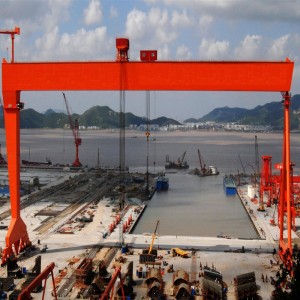 Crane Gantder Dúbailte le haghaidh Longthógála