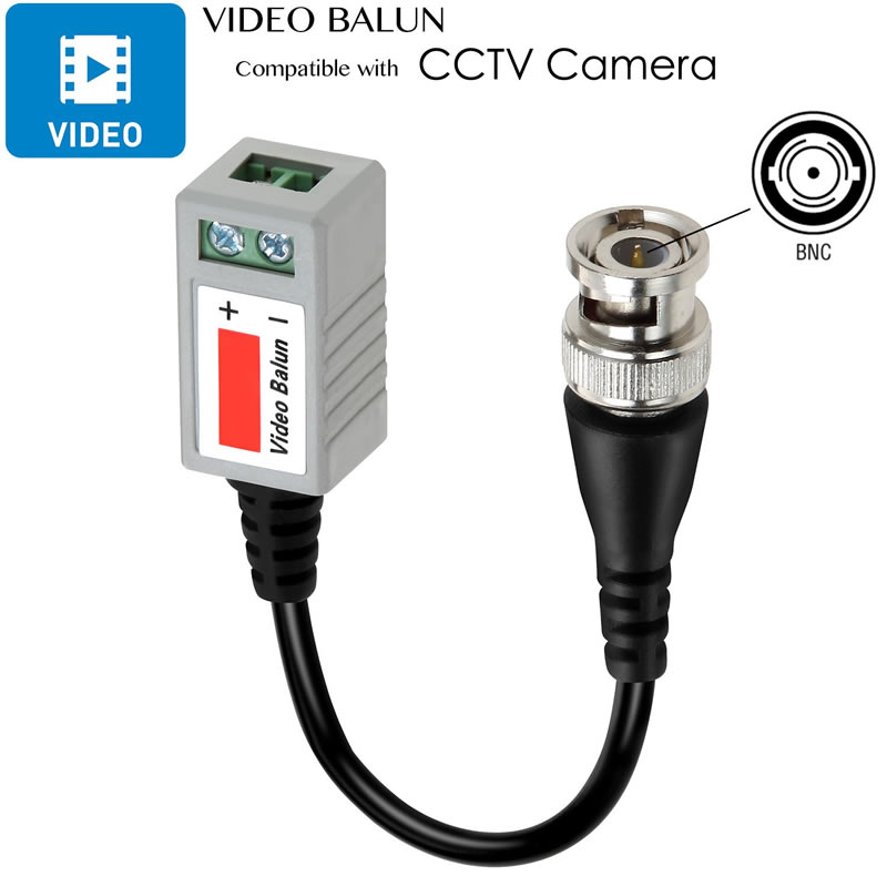 Cábla Mini CCTV BNC Video Balun Transceiver Cábla