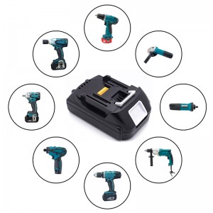 Li-ion 18V 1500mAh 5 Deisiúchán Ceallraí Druileála Leictreach 5 Chealla do Makita BL1815, BL1820, BL1825