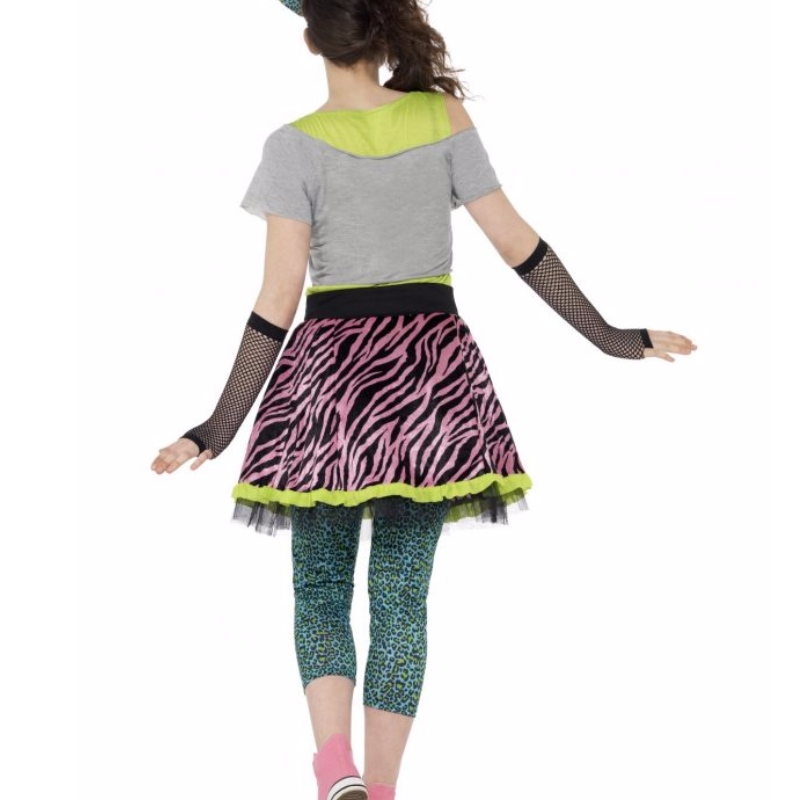 Kids Girls Ar ais go 80s Sraith Sciorta Gúna Éadaí do Leanaí Fiáine mórdhíola