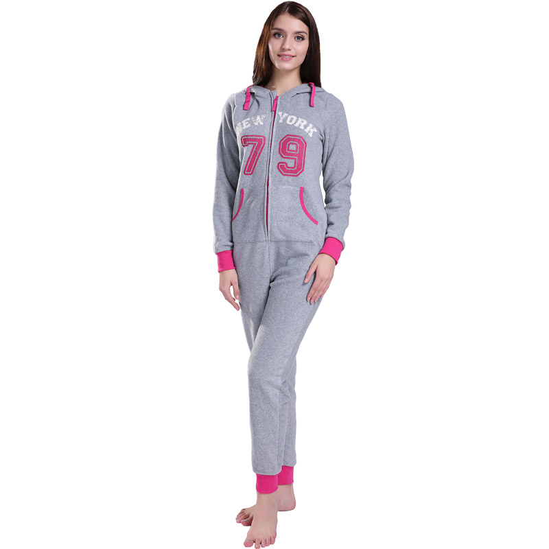 Daoine Fásta Microfiber lomra cáisithe Onesie cochallta Socruithe Pajama do Mhná