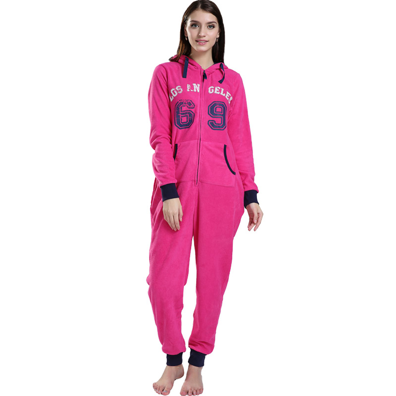 Daoine Fásta Microfiber lomra cáisithe Onesie cochallta Socruithe Pajama do Mhná