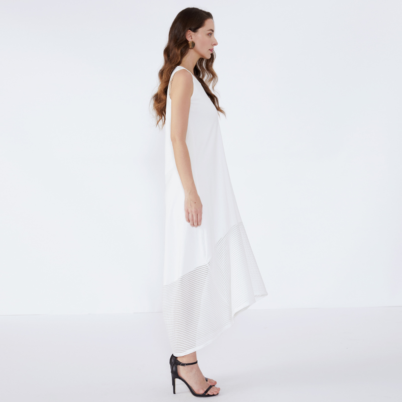 Gúna Lása na mBan Éadaí Bán Roupas Femininas