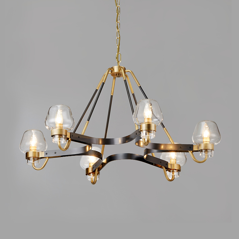 Bialann Gloine Boutique Simplí Seomra maireachtála Bialann Óstán Chandelier Km2146