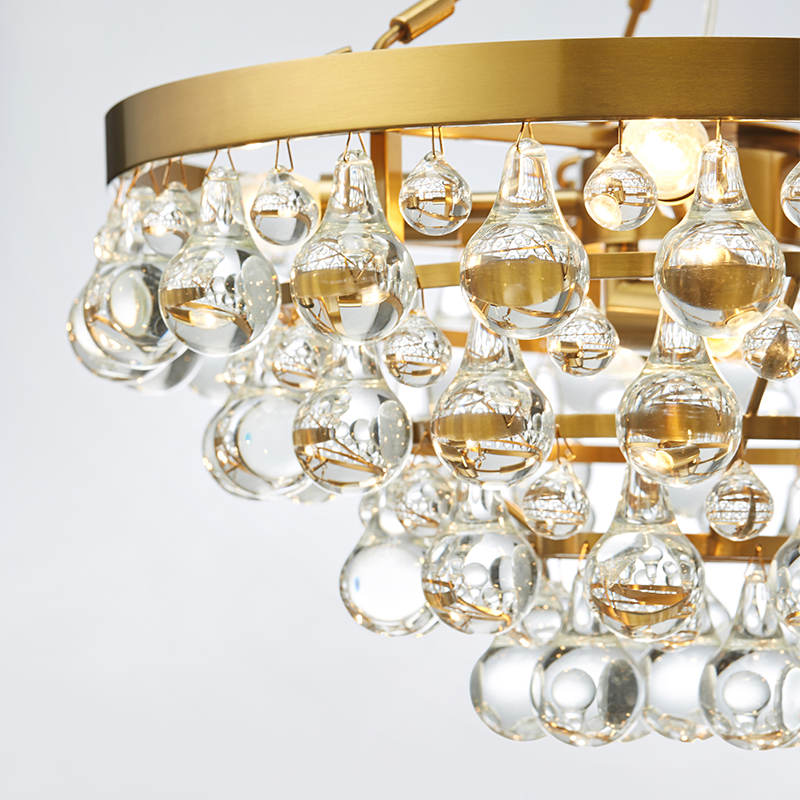 Art Exquisite Design Baile Nua Óstán Gloine Chandelier Km2143