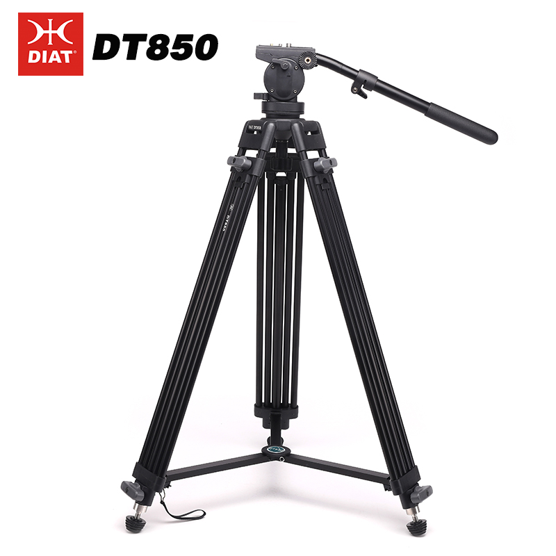 DIAT DT850 Suas Tripod físeán ard-chaighdeán Tripod le haghaidh Tripod ceamara físe lámhach gairmiúla