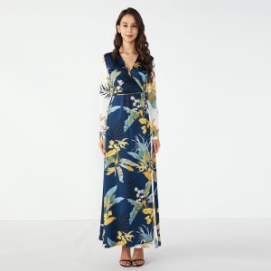 Stíleanna Gúna Dhíreach Gúna Fada Floral Maxi gúna