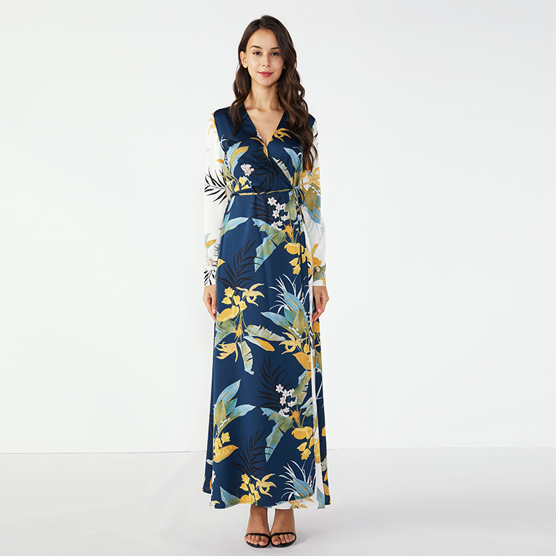 Stíleanna Gúna Dhíreach Gúna Fada Floral Maxi gúna