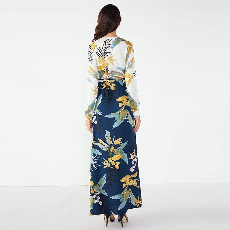 Stíleanna Gúna Dhíreach Gúna Fada Floral Maxi gúna