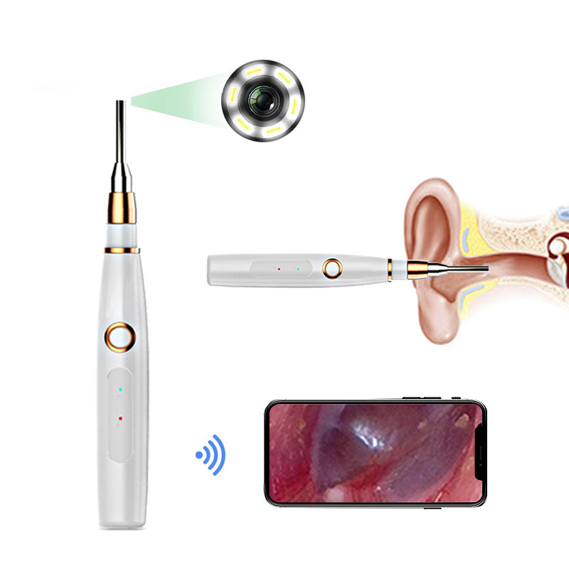 Ceamara Endoscope Cluas Wifi 3.9MM