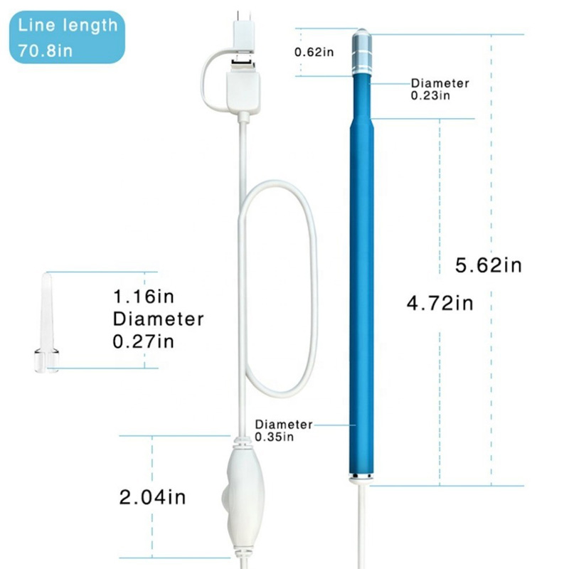 3 in1 Glanadh Cluas Endoscope