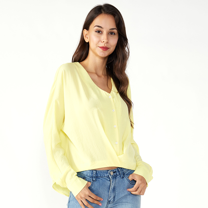 Oifig Fada an muinchille mBan Earraigh na mBan Chiffon Tops