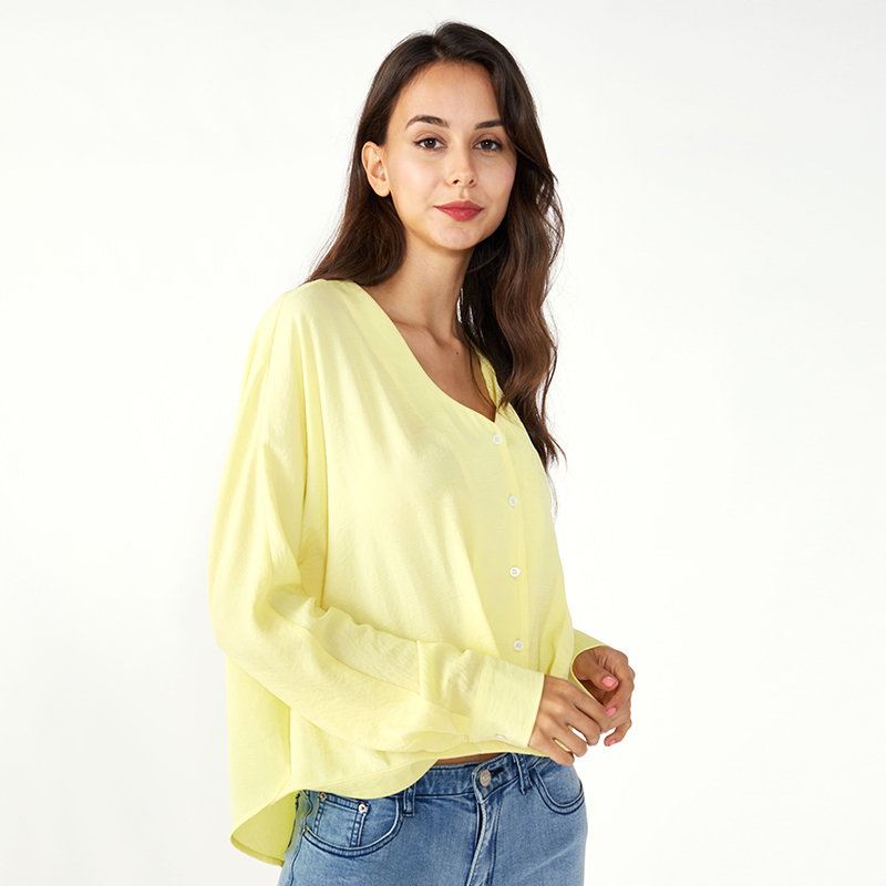 Oifig Fada an muinchille mBan Earraigh na mBan Chiffon Tops