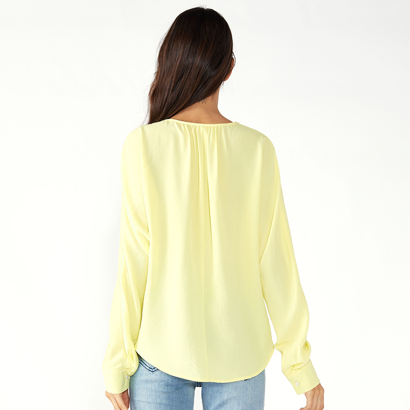 Oifig Fada an muinchille mBan Earraigh na mBan Chiffon Tops
