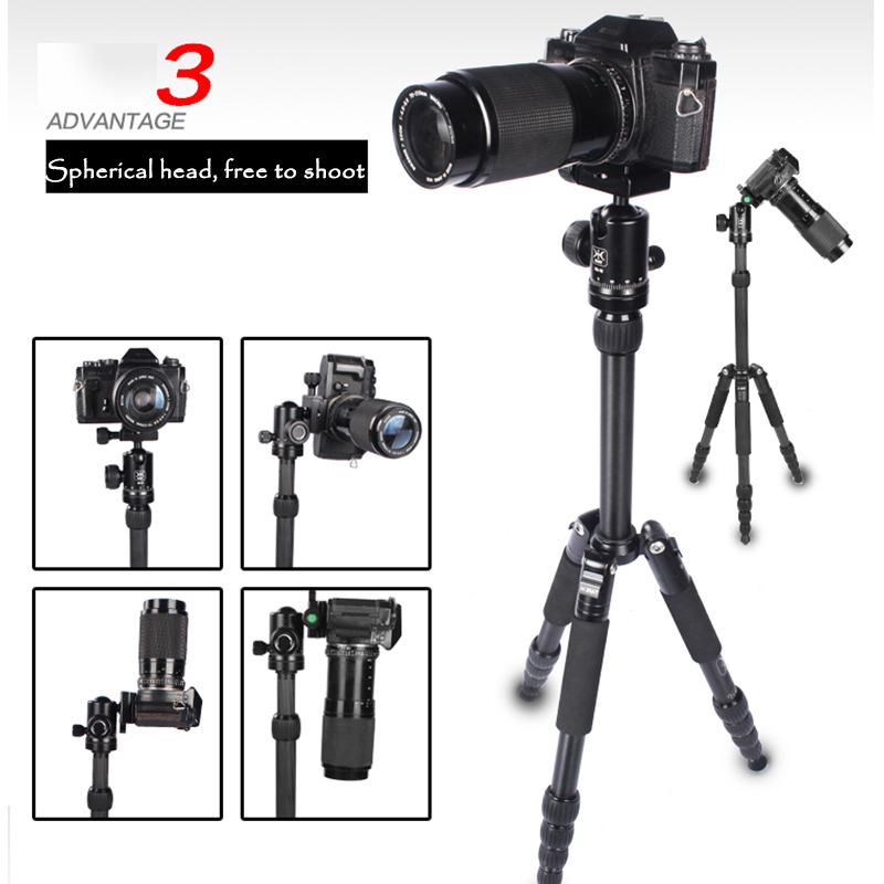 DIat AM225A + KH10 Físeán Gairmiúil Ceamara Tripod Meáchan Solas Allamuigh Alúmanam Maignéisiam Campod Ceamara