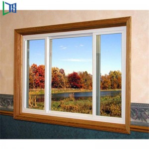 Fuinneog Ghloine Fuinneog Alúmanam Ollmhór na Síne le Praghas Glan Mosquito de Fuinneog Alúmanaim Sleamhnáin