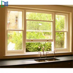 Púdar Cumhdach Oifig Sábháilteachta Lock Dath Champagne Dath Alúmanam Fráma Gloine Ingearach Fuinneog Fuinneog Ó tSín Monaróir