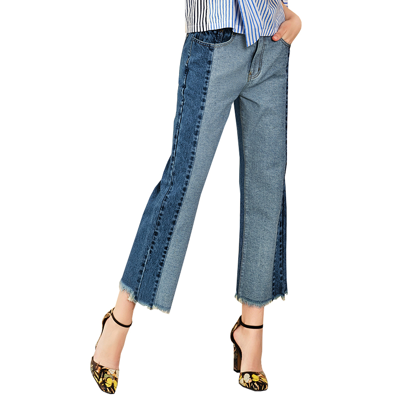 2019 Teacht Nua Teacht Réimse Faisin Rough Sponging mBan Jeans Pants Blue