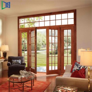 Doras Gloine Gloine Alúmanaim Dúbailte le haghaidh Foirgneamh Grád Tráchtála le Cumhdach Púdair